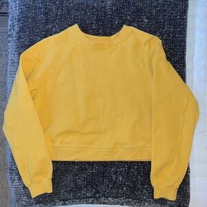 Born Primitive Unmatched Crop Crew Sweatshirt, Gold, Size L